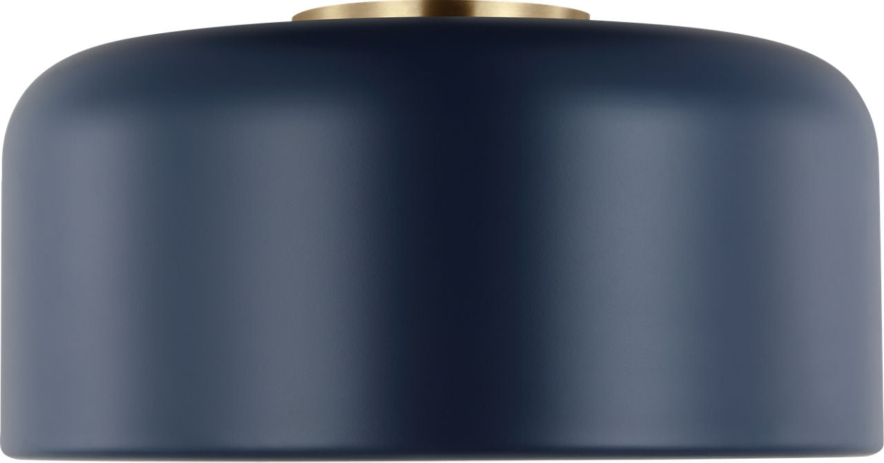 Malone Medium Flush Mount Navy Bulbs Inc