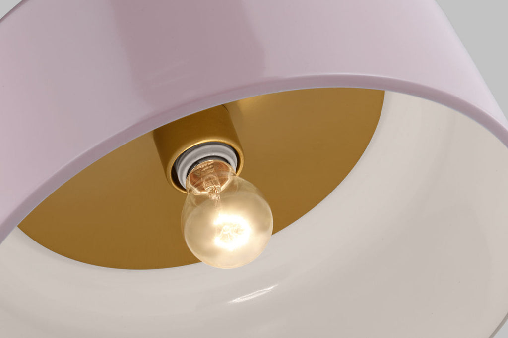 Malone Medium Flush Mount Rose Bulbs Included