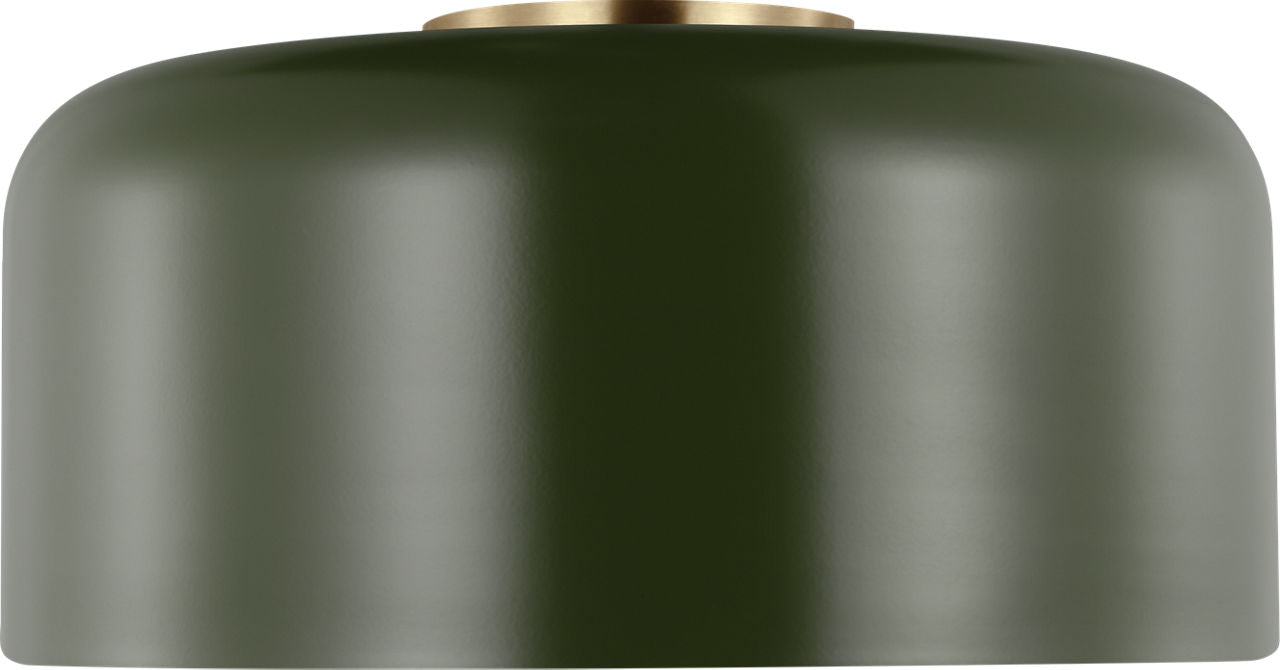 Malone Medium Flush Mount Olive Bulbs Included