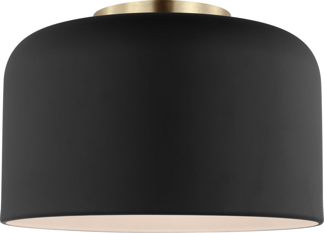 Malone Small Flush Mount Midnight Black