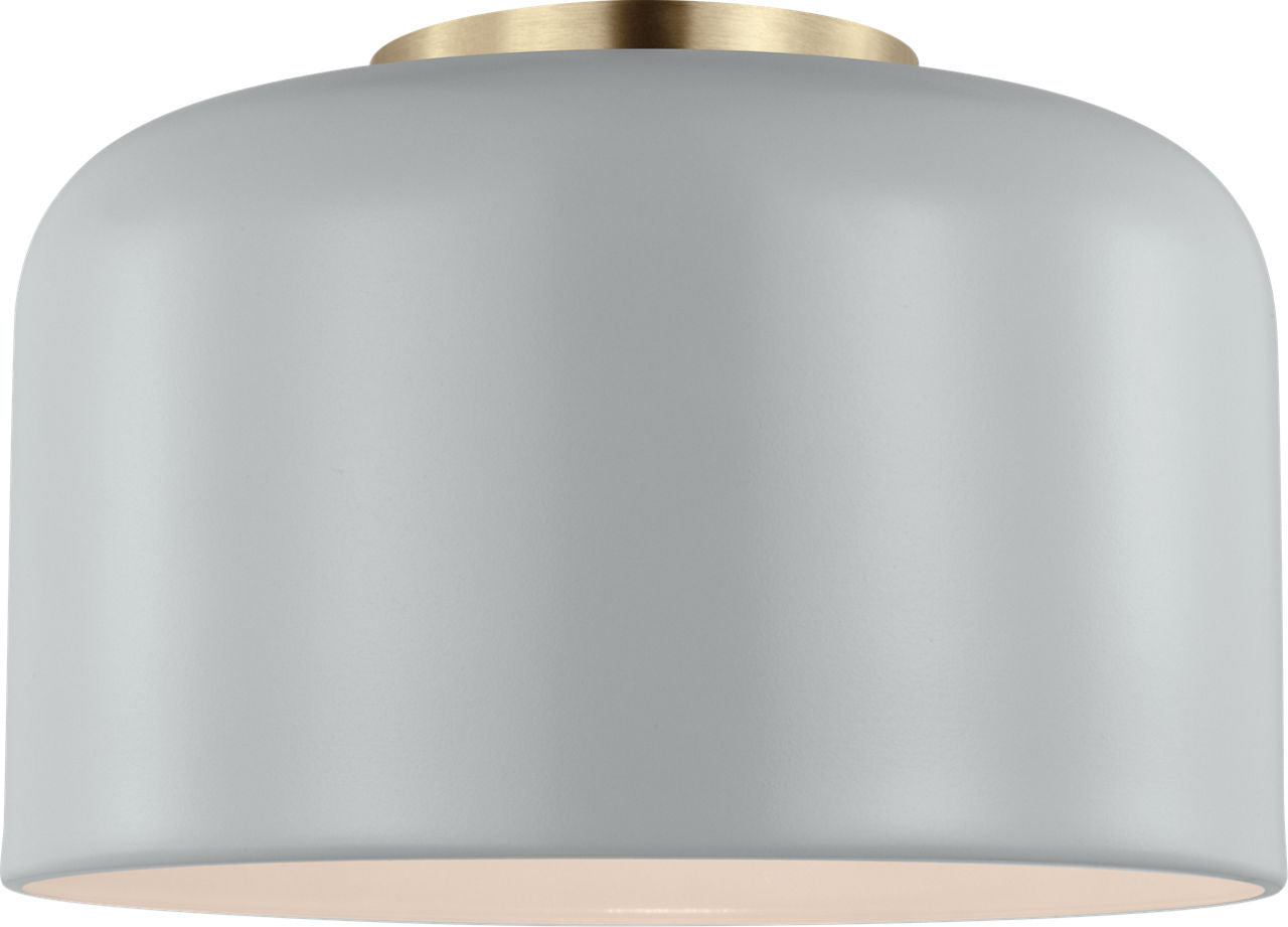 Malone Small Flush Mount Matte Grey