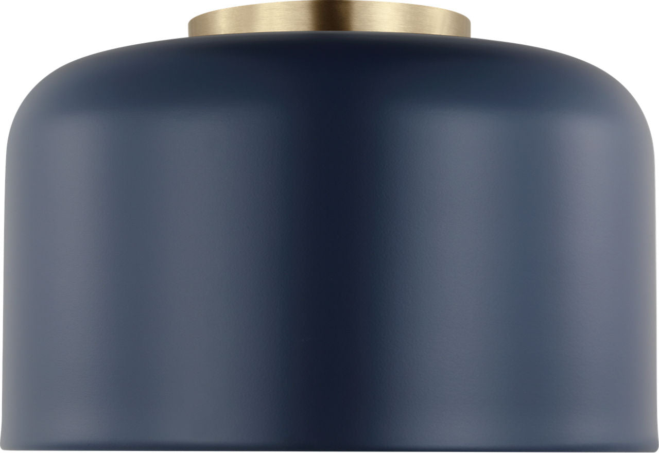 Malone Small Flush Mount Navy Bulbs Inc