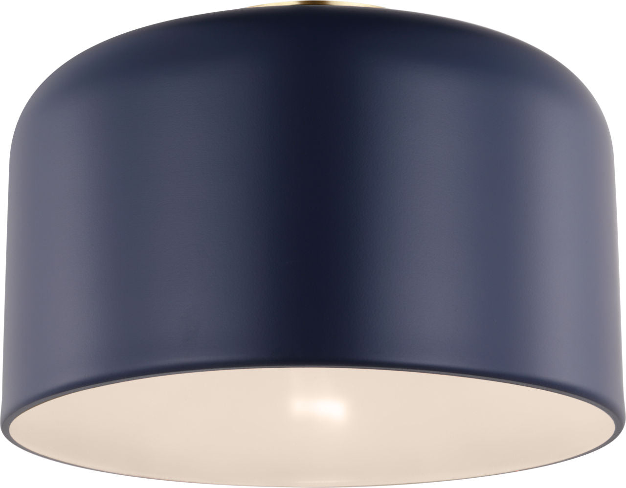 Malone Small Flush Mount Navy Bulbs Inc