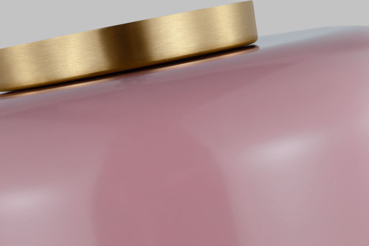 Malone Small Flush Mount Rose