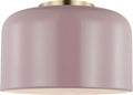 Malone Small Flush Mount Rose Bulbs Inc