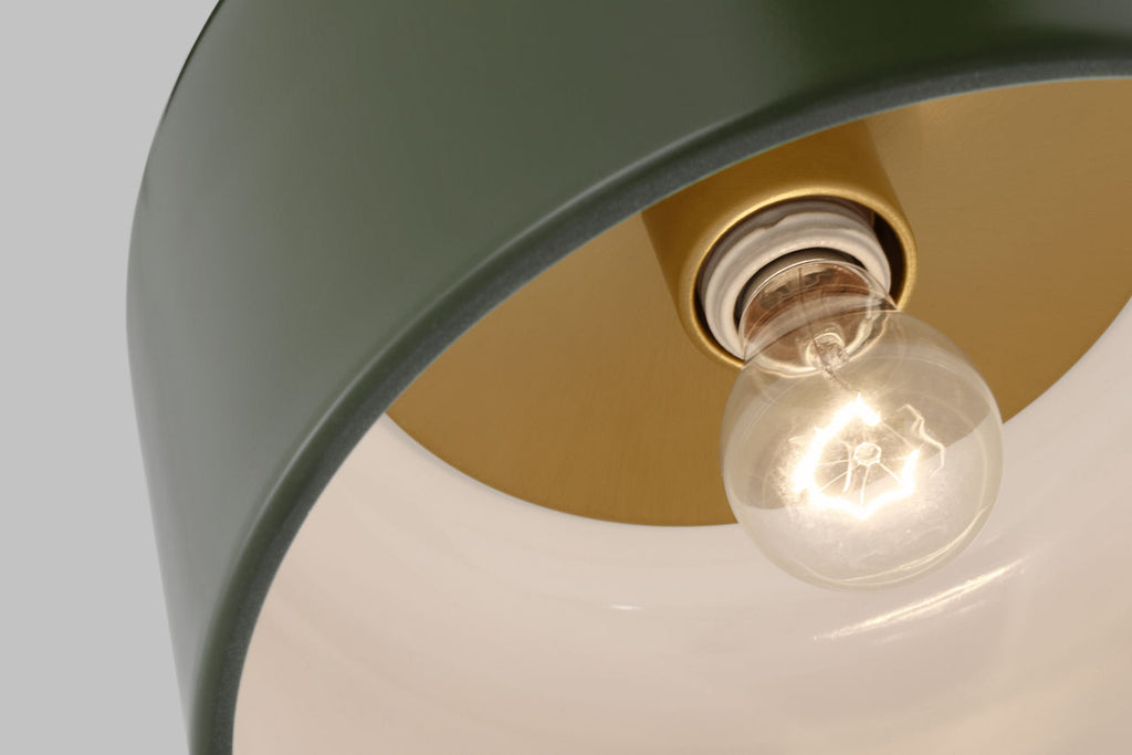 Malone Small Flush Mount Olive