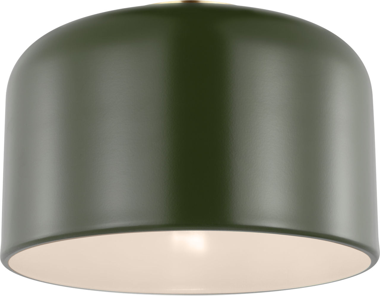 Malone Small Flush Mount Olive Bulbs Inc