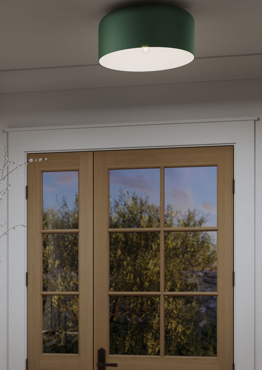 Malone Large Flush Mount Olive