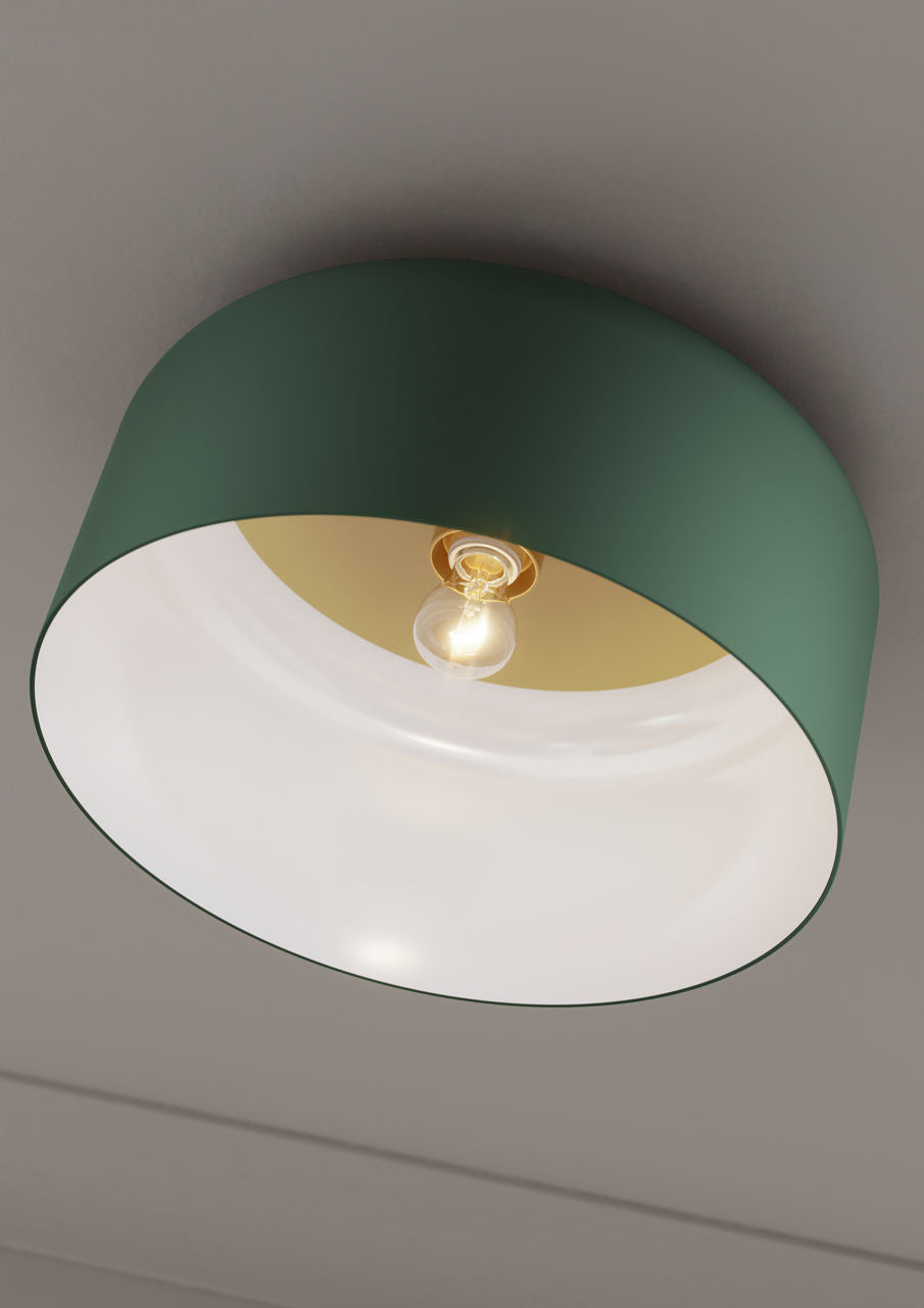 Malone Large Flush Mount Olive