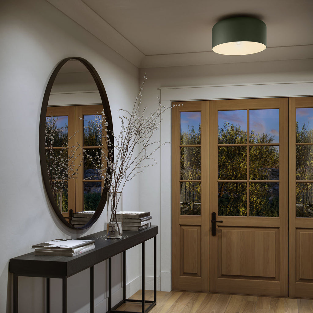 Malone Large Flush Mount Olive