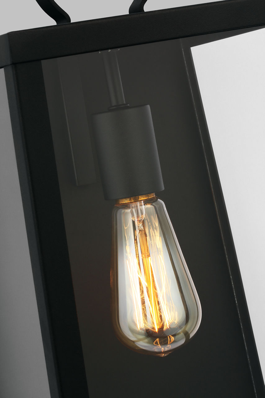 Marinus Large One Light Outdoor Wall Lantern Black