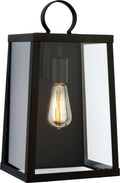Marinus Large One Light Outdoor Wall Lantern Black Bulbs Included