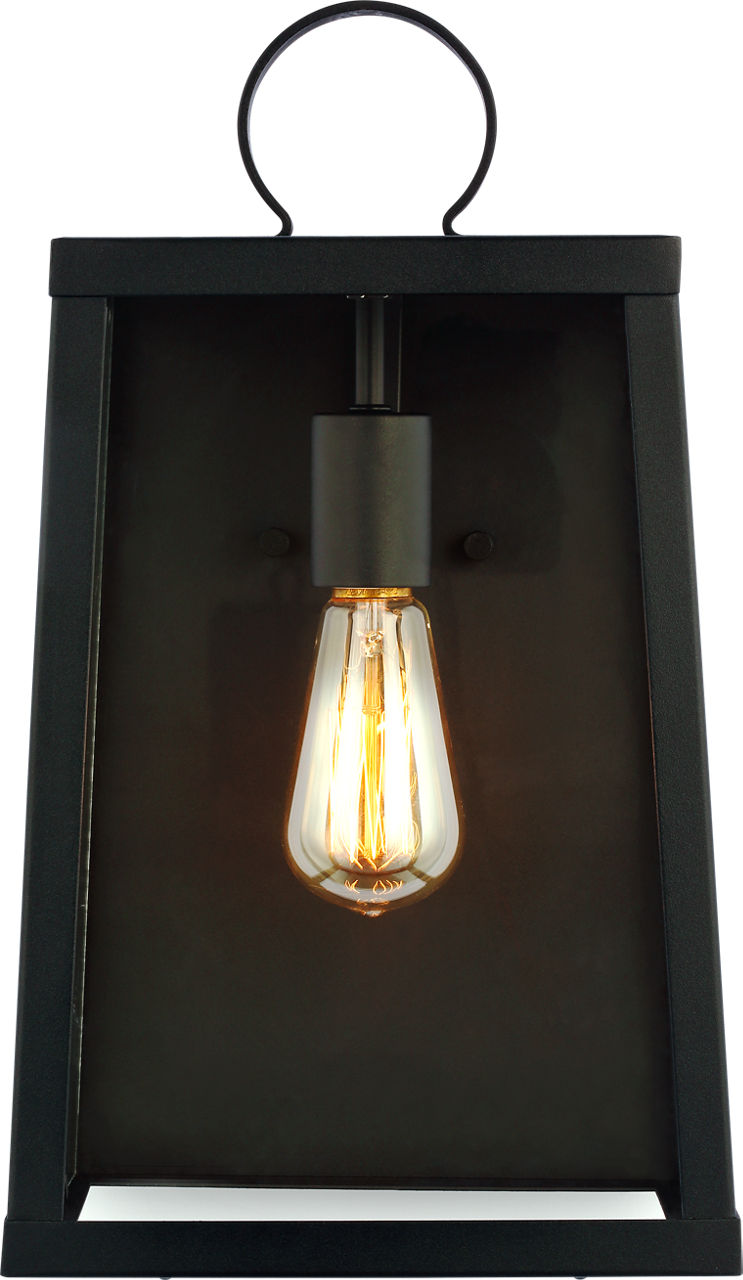 Marinus Large One Light Outdoor Wall Lantern Black