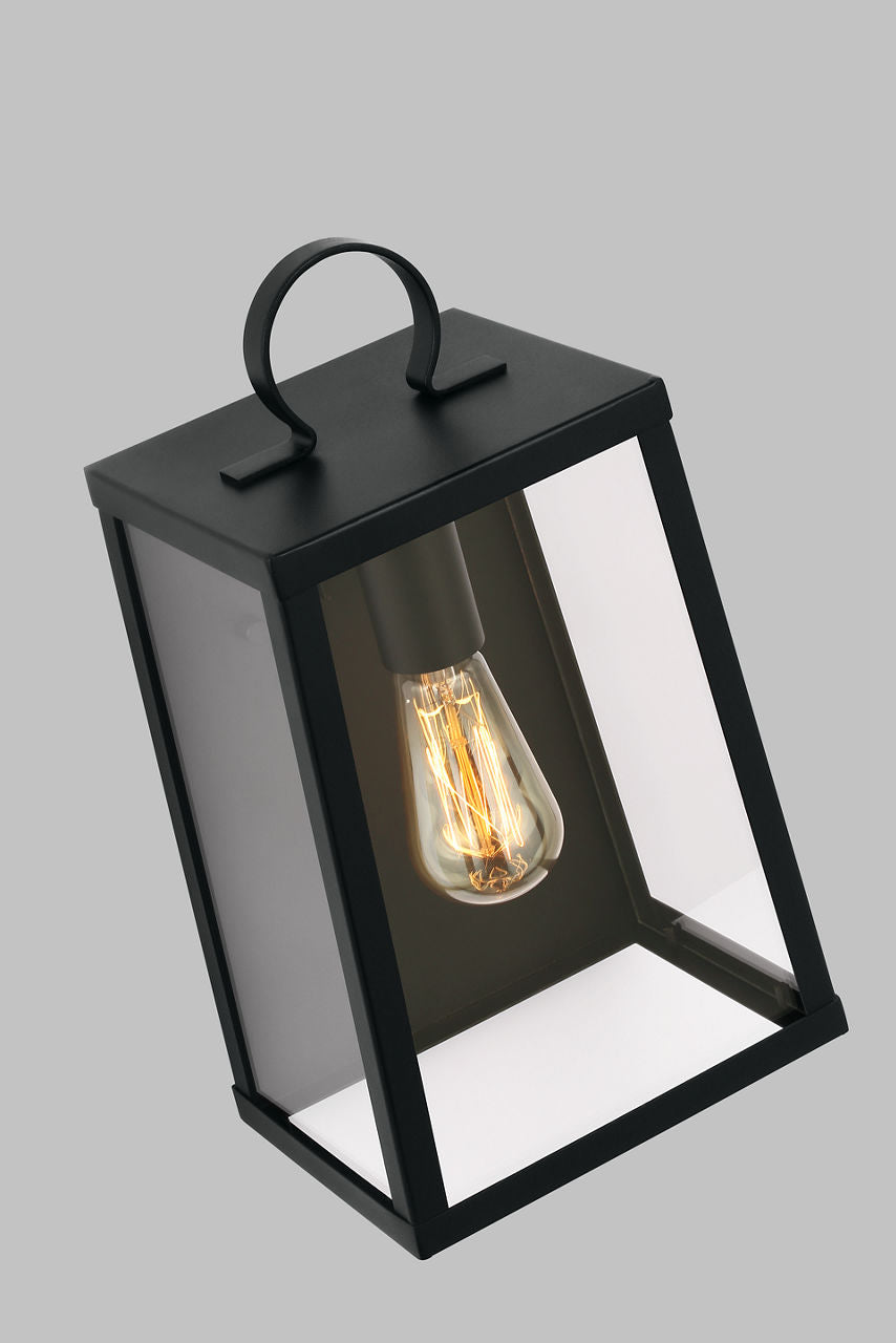 Marinus Medium One Light Outdoor Wall Lantern Black Bulbs Included