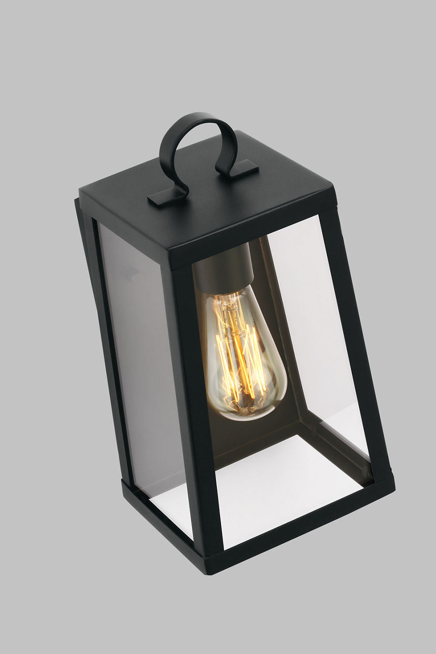 Marinus Small One Light Outdoor Wall Lantern Black