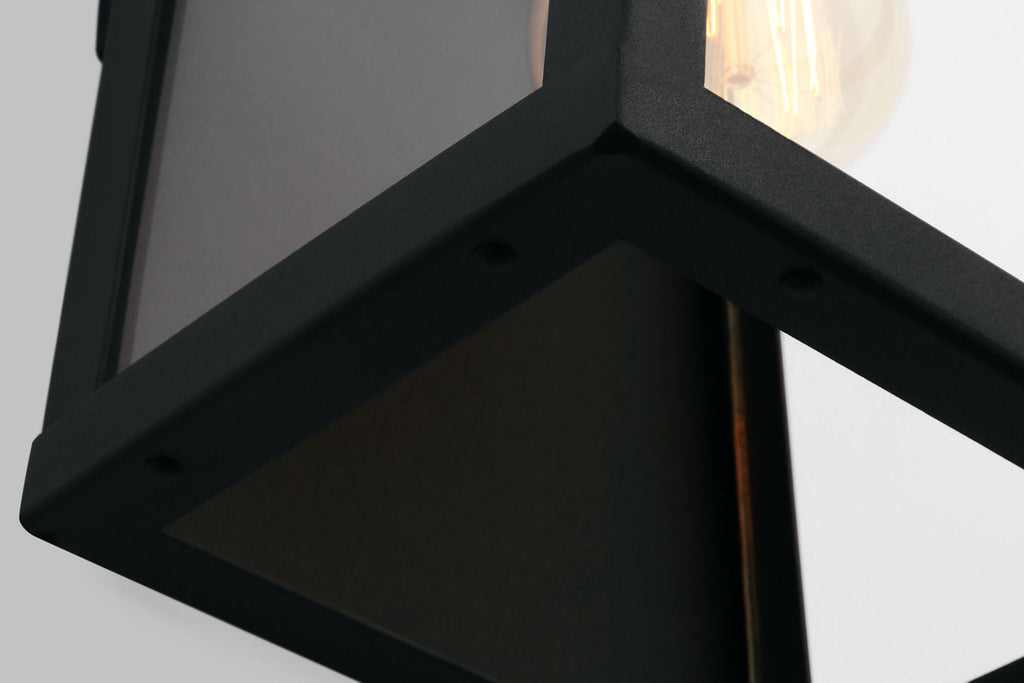 Marinus Small One Light Outdoor Wall Lantern Black Bulbs Included