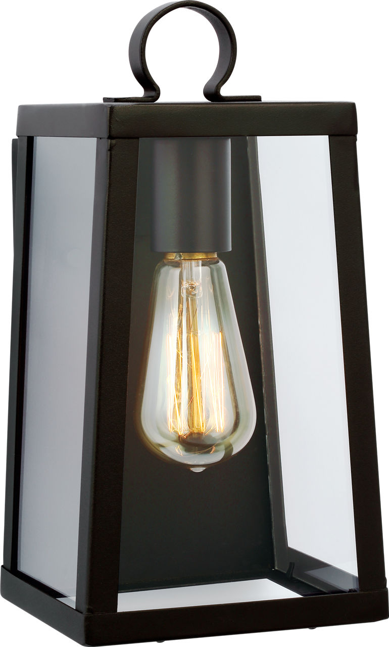 Marinus Small One Light Outdoor Wall Lantern Black