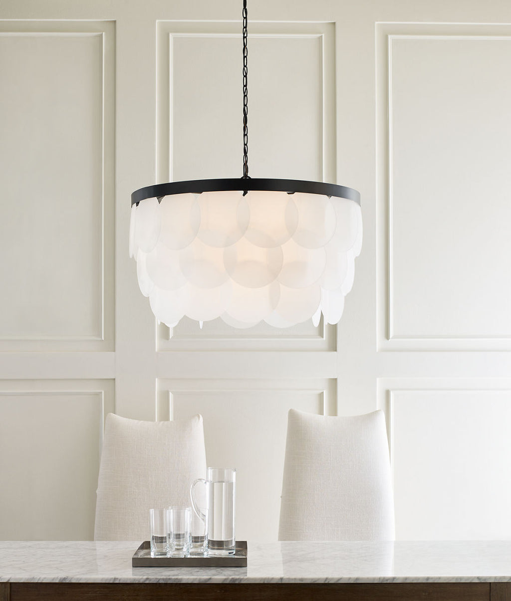 Mellita Eight Light Pendant | Midnight Black