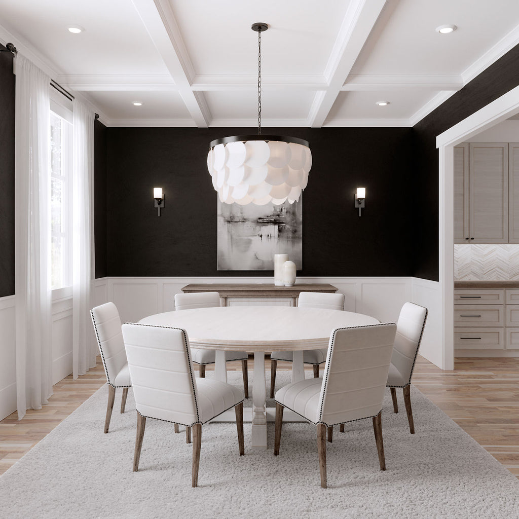Mellita Eight Light Pendant | Midnight Black