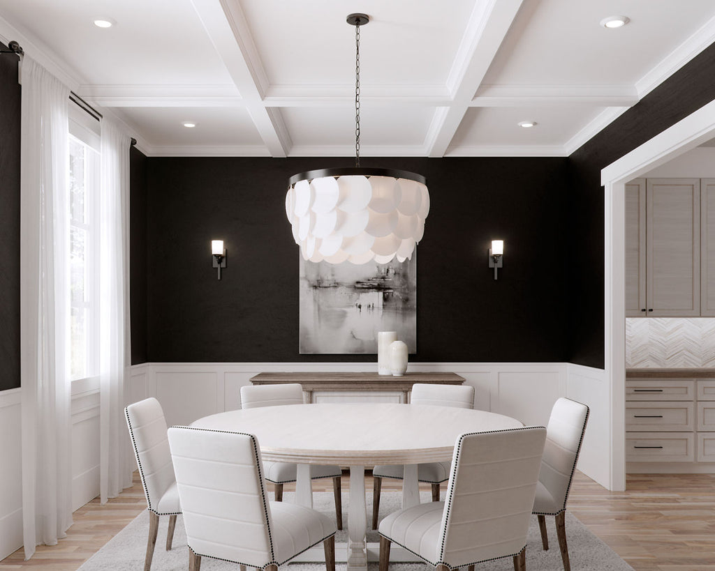 Mellita Eight Light Pendant | Midnight Black