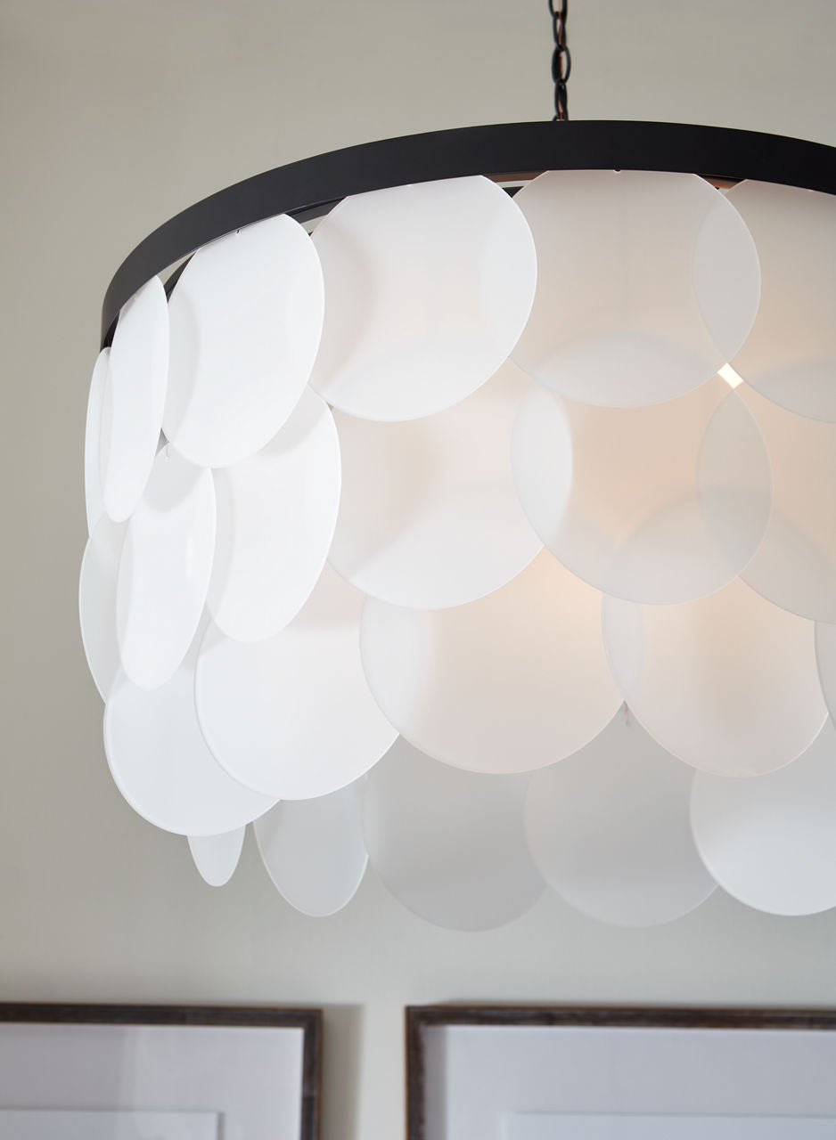 Mellita Eight Light Pendant | Midnight Black