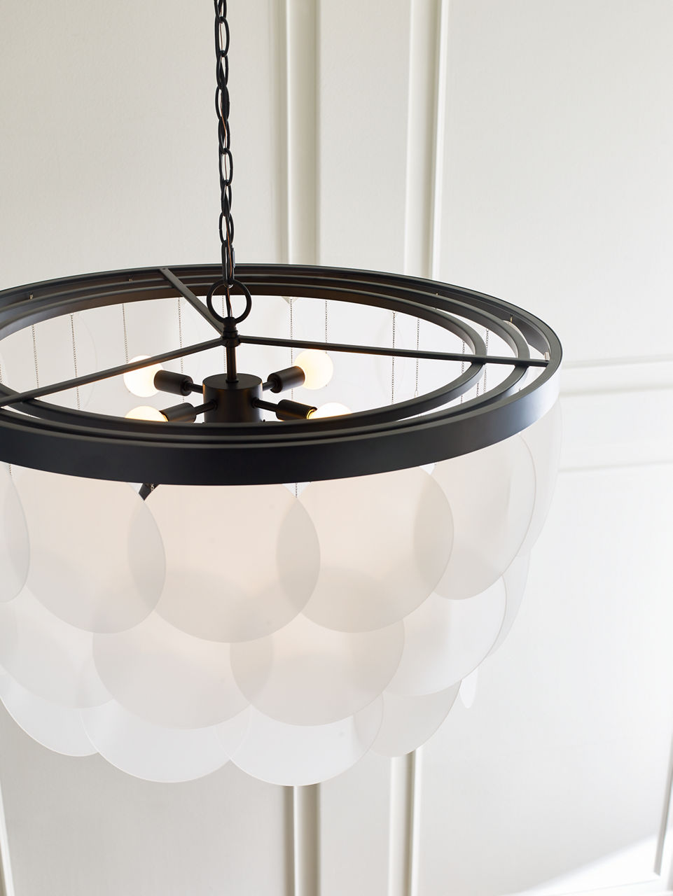 Mellita Eight Light Pendant | Midnight Black