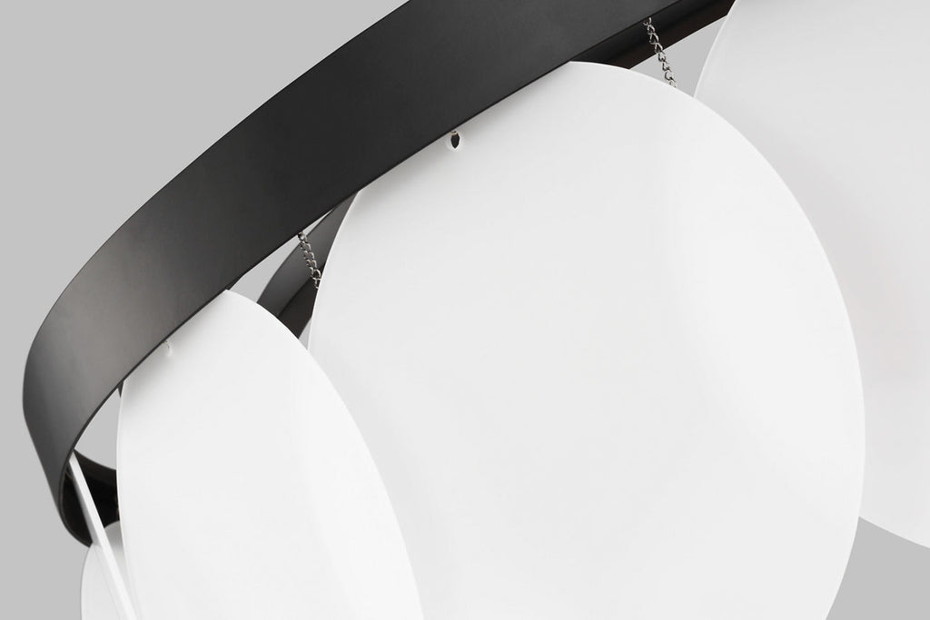 Mellita Eight Light Pendant | Midnight Black