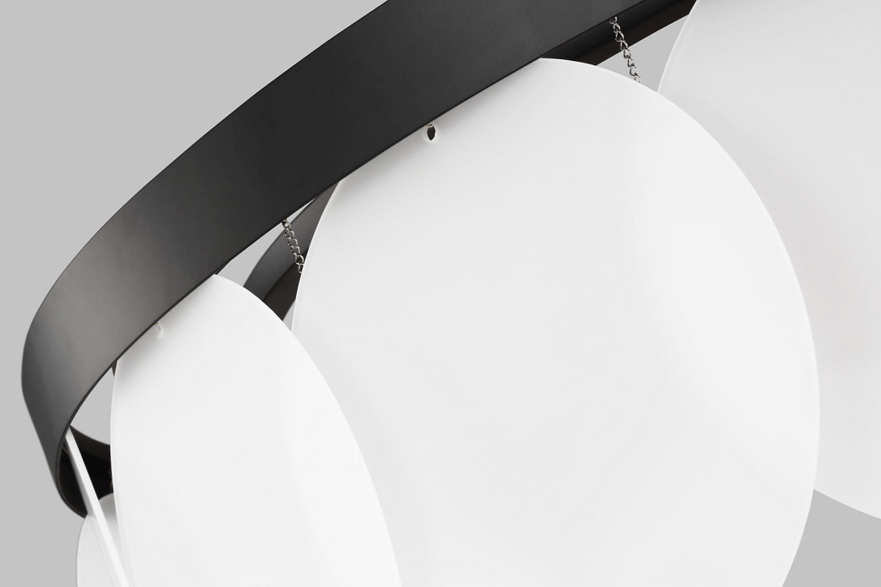 Mellita Eight Light Pendant | Midnight Black