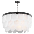 Mellita Eight Light Pendant | Midnight Black Bulbs Included