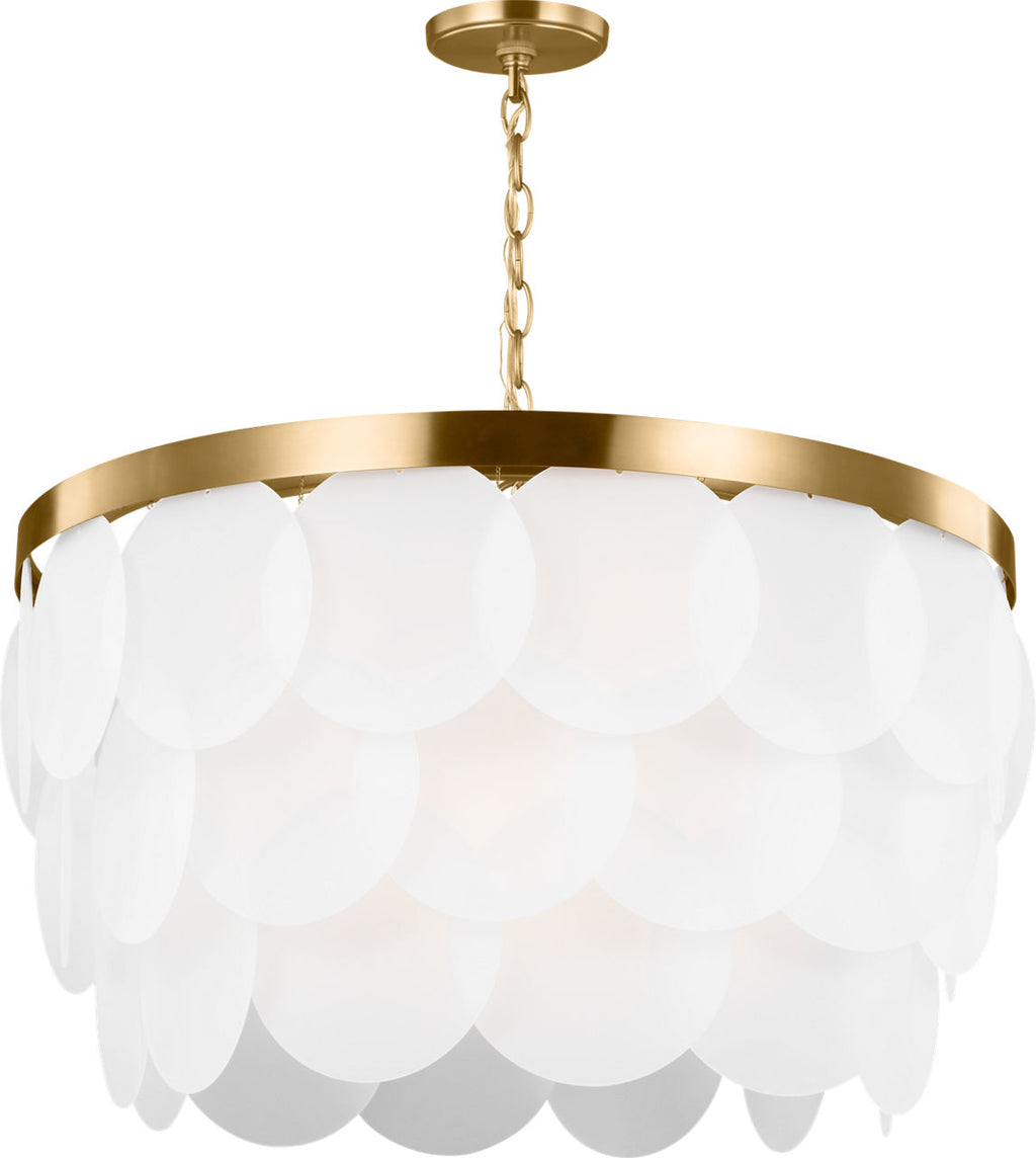 Mellita Eight Light Pendant | Satin Brass