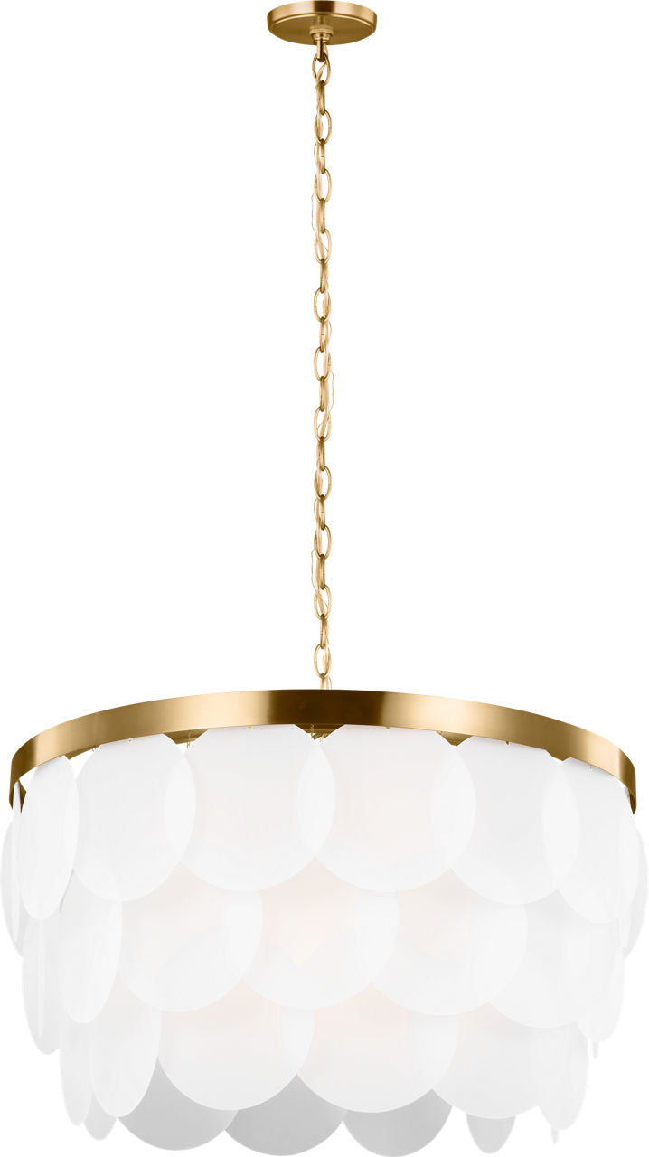 Mellita Eight Light Pendant | Satin Brass