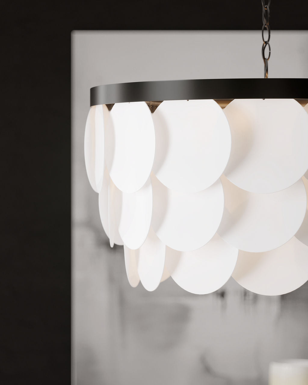 Mellita Eight Light Pendant | Midnight Black
