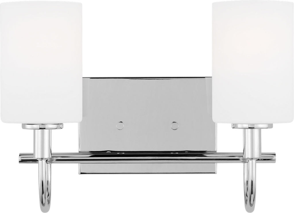 Oak Moore Two Light Wall / Bath Chrome