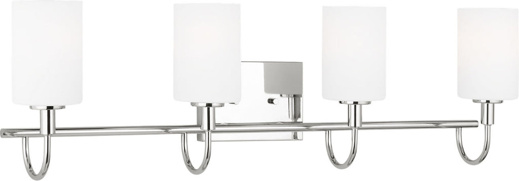 Oak Moore Four Light Wall / Bath Chrome