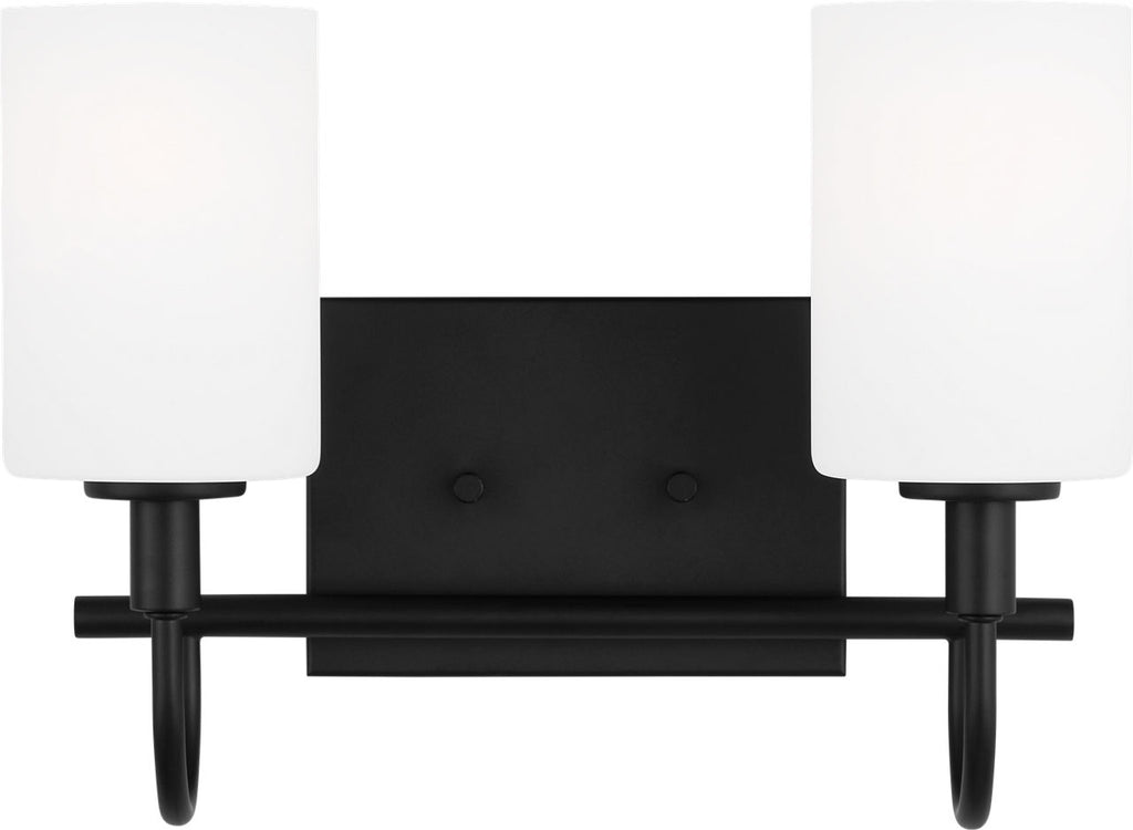 Oak Moore Two Light Wall / Bath Midnight Black