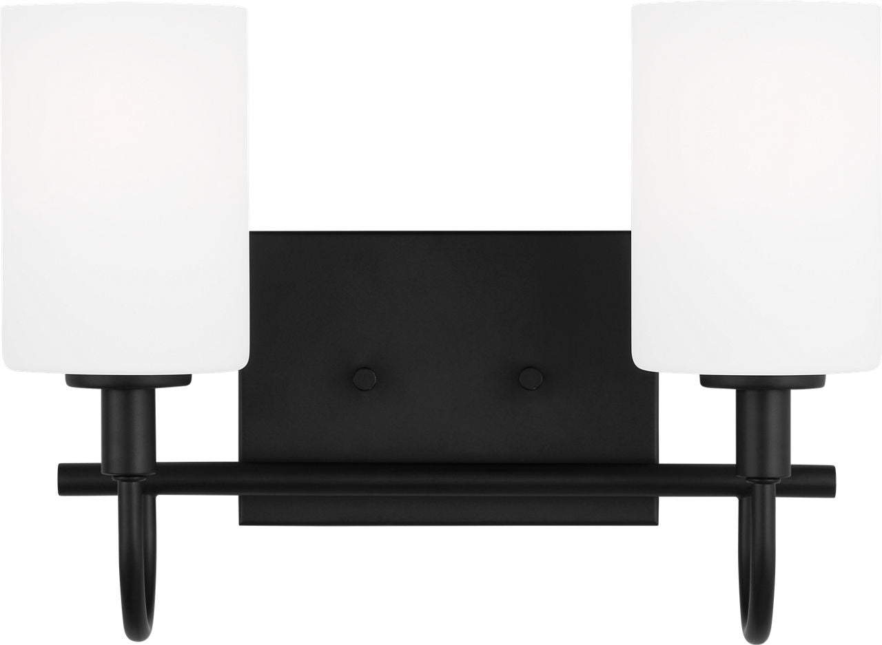 Oak Moore Two Light Wall / Bath Midnight Black