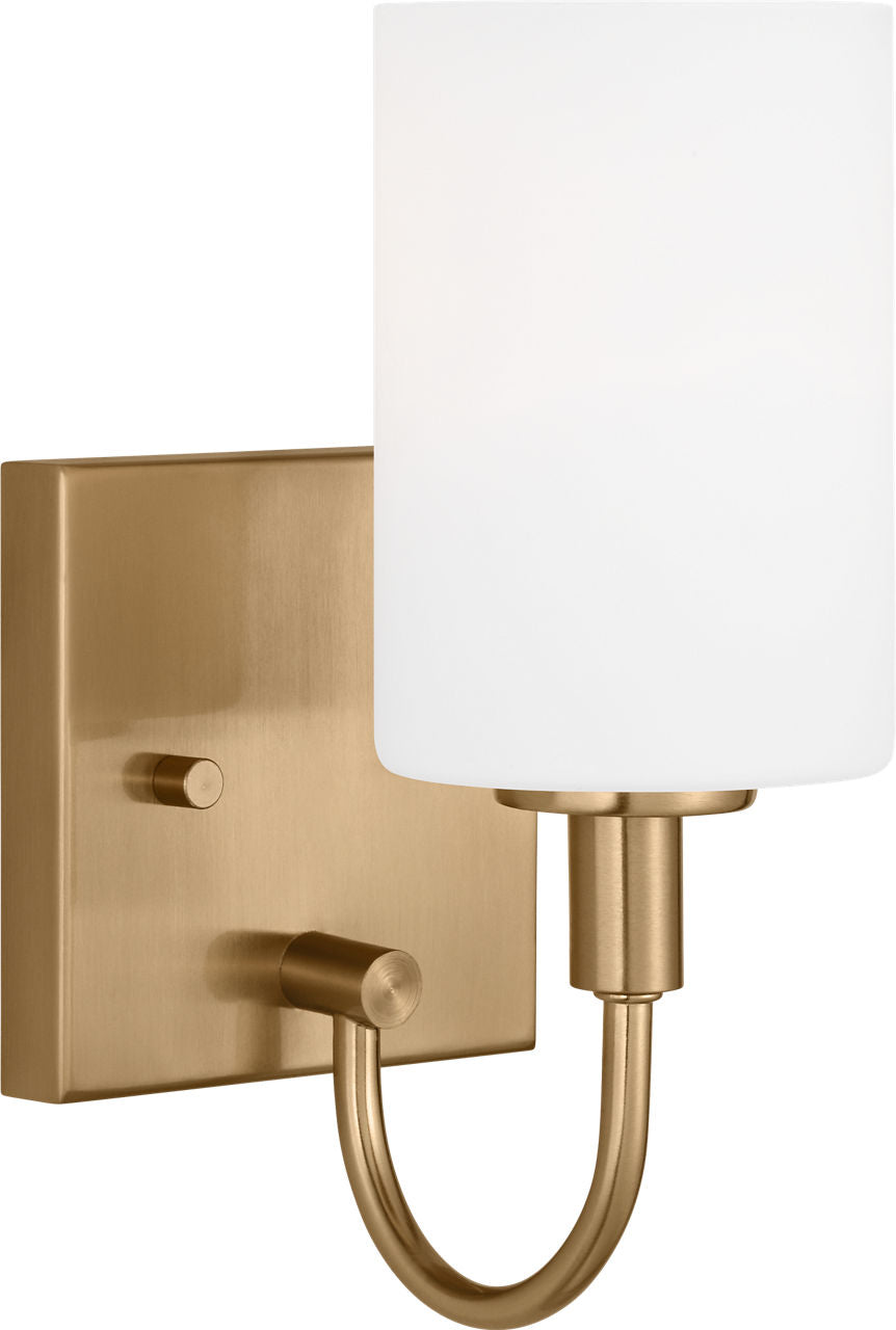 Oak Moore One Light Wall / Bath Sconce Satin Brass