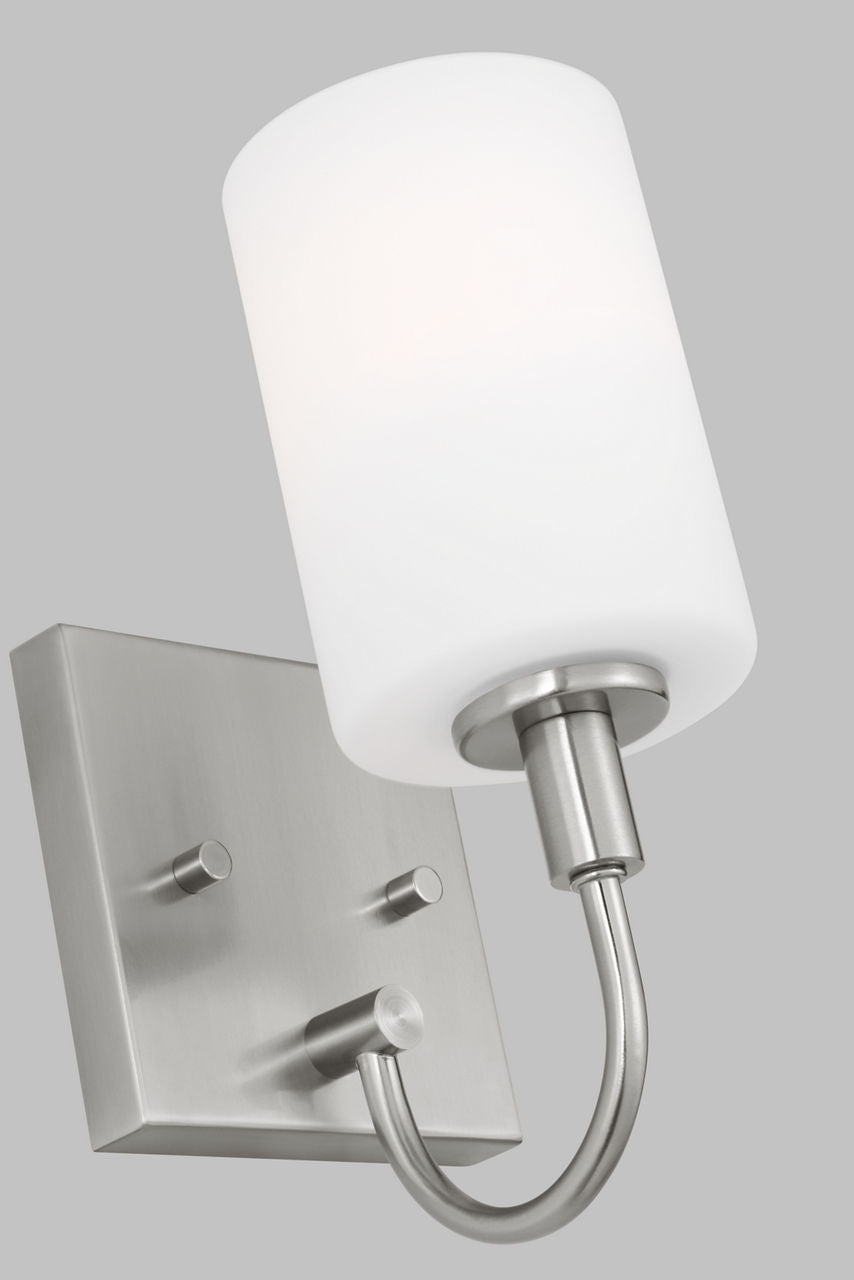 Oak Moore One Light Wall / Bath Sconce Brushed Nickel