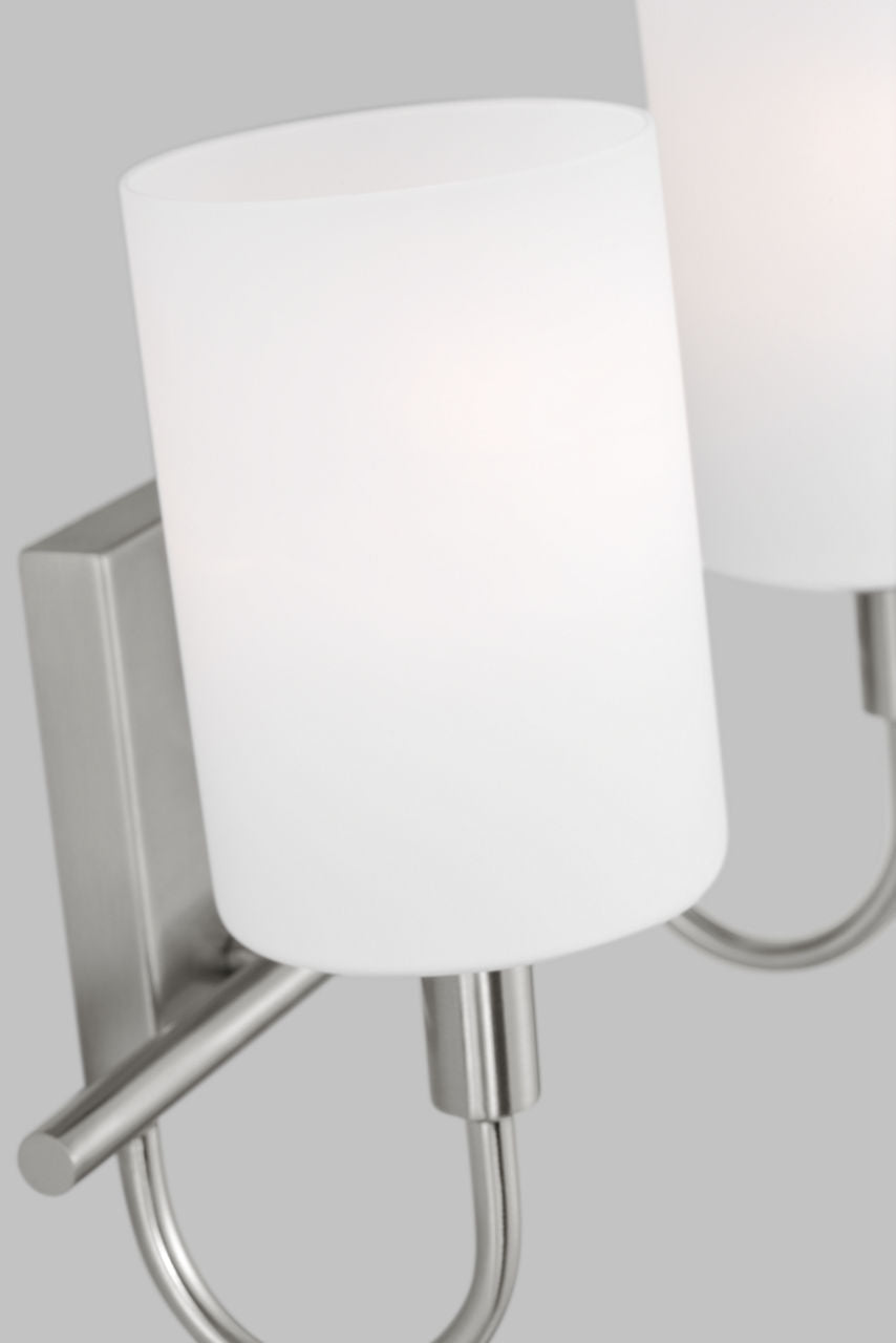 Oak Moore Two Light Wall / Bath Brushed Nickel