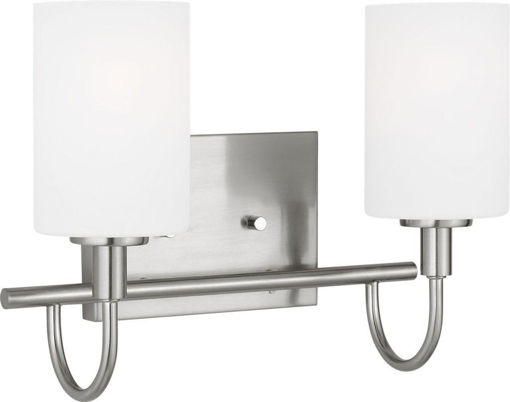 Oak Moore Two Light Wall / Bath Brushed Nickel