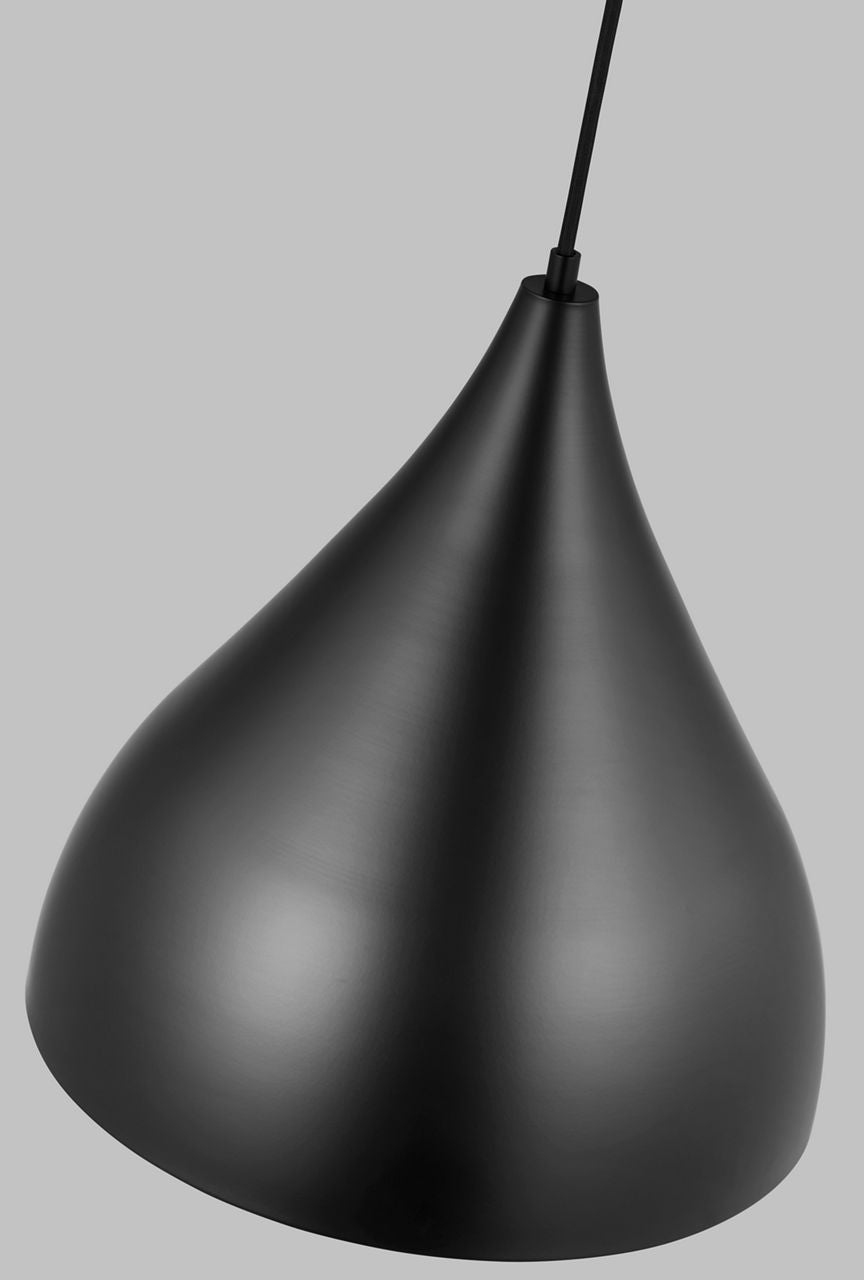 Oden Medium Pendant Midnight Black Bulbs Inc