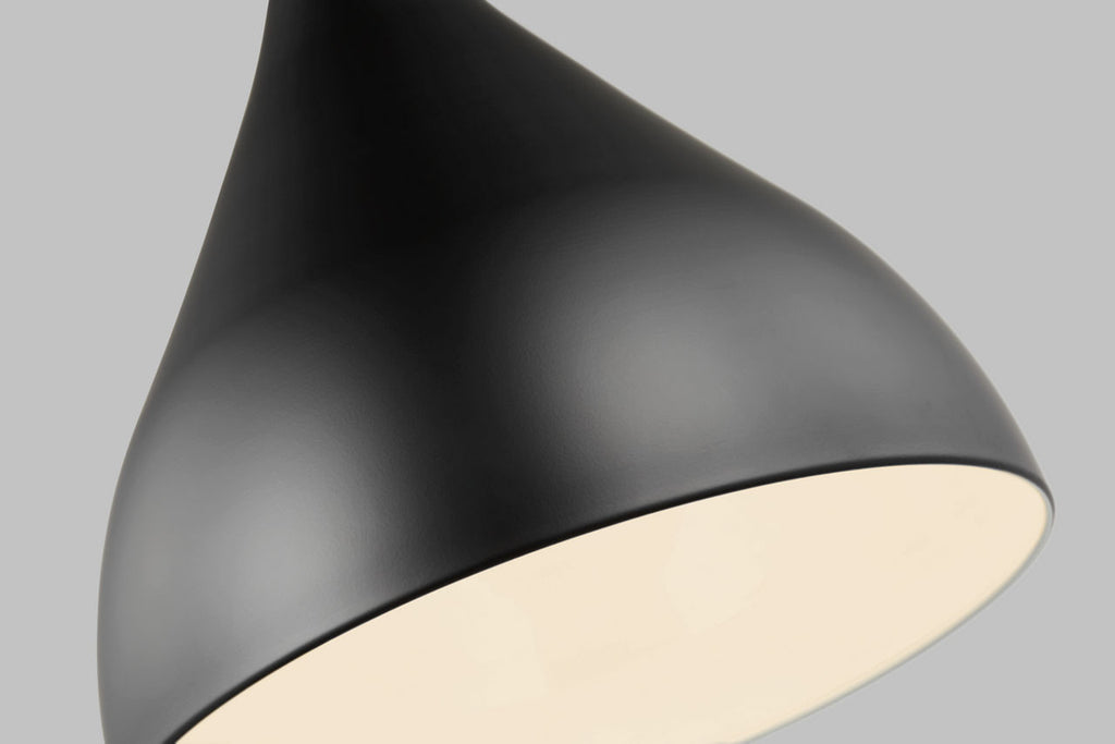 Oden Medium Pendant Midnight Black Bulbs Inc