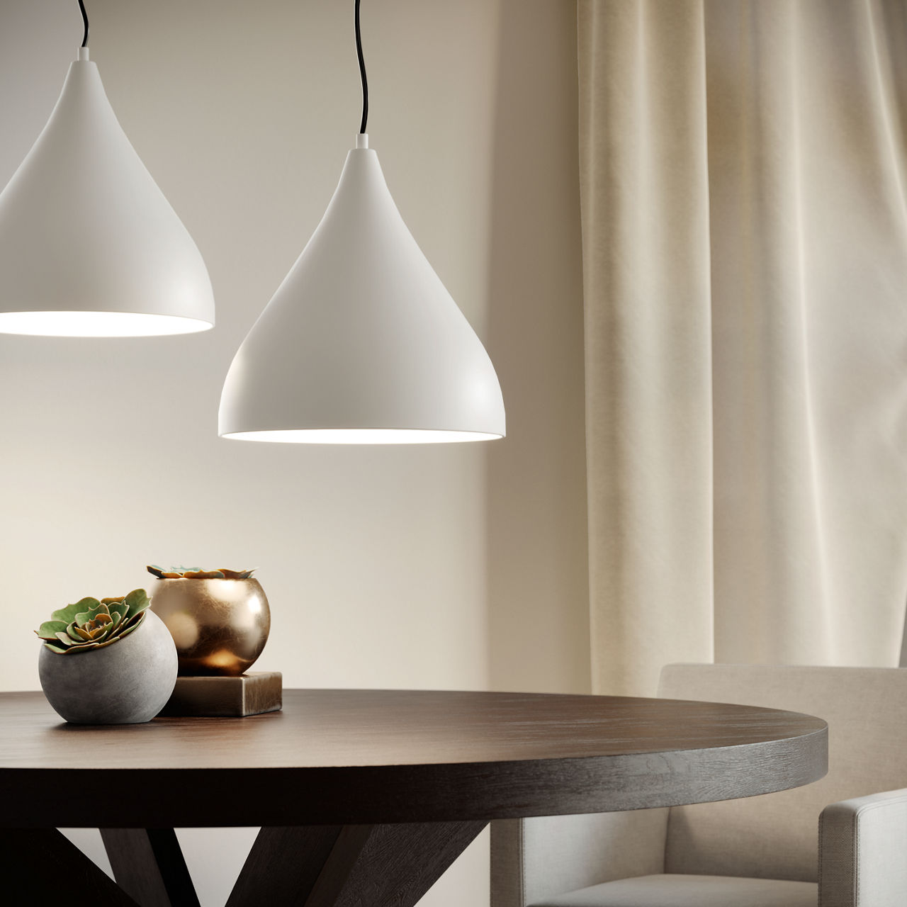 Oden Medium Pendant Matte White
