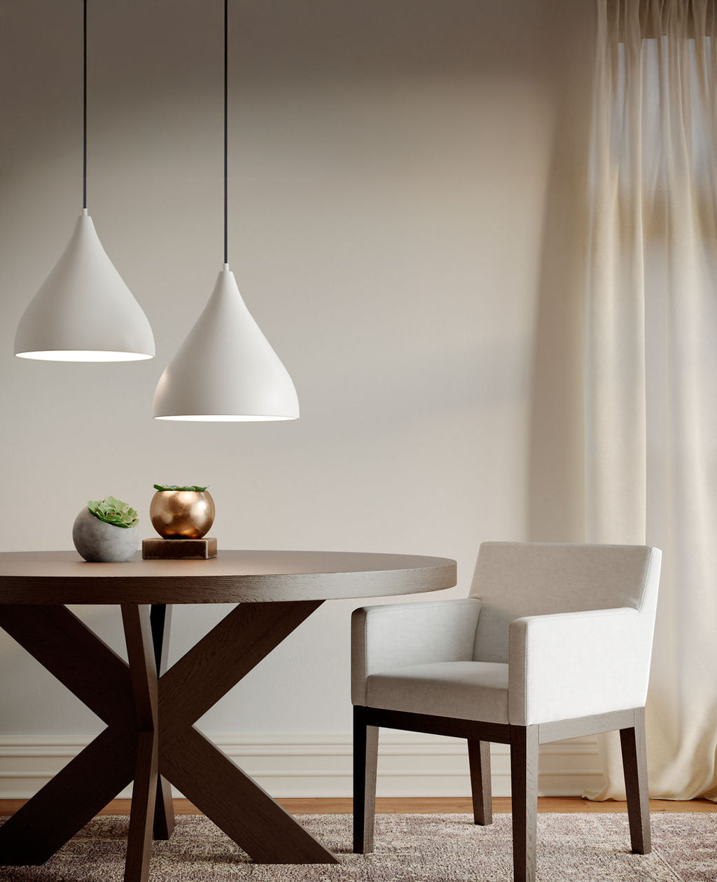 Oden Medium Pendant Matte White
