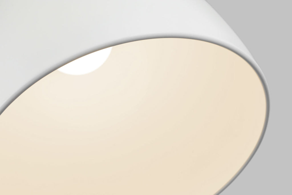 Oden Small Pendant Matte White Bulbs Inc