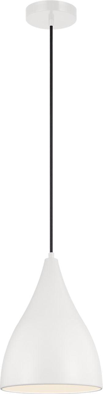 Oden Small Pendant Matte White Bulbs Inc