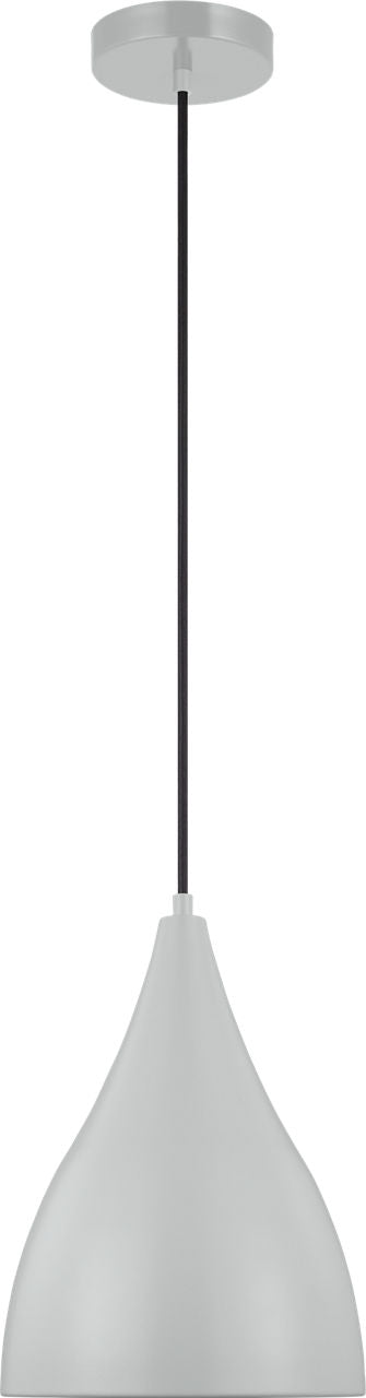 Oden Small Pendant Matte Grey Bulbs Included