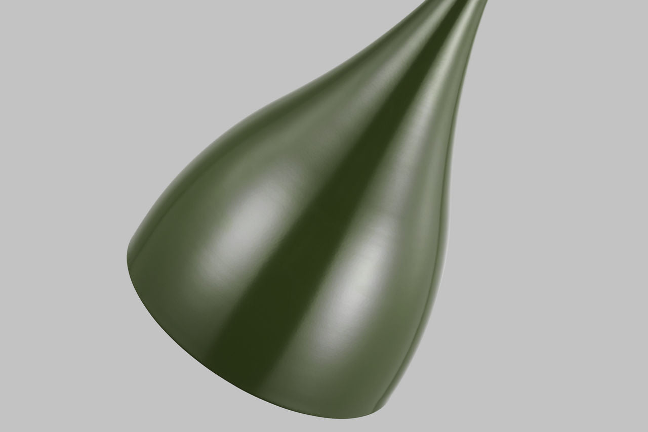 Oden Small Pendant Olive Bulbs Inc