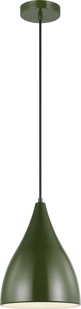 Oden Small Pendant Olive Bulbs Inc