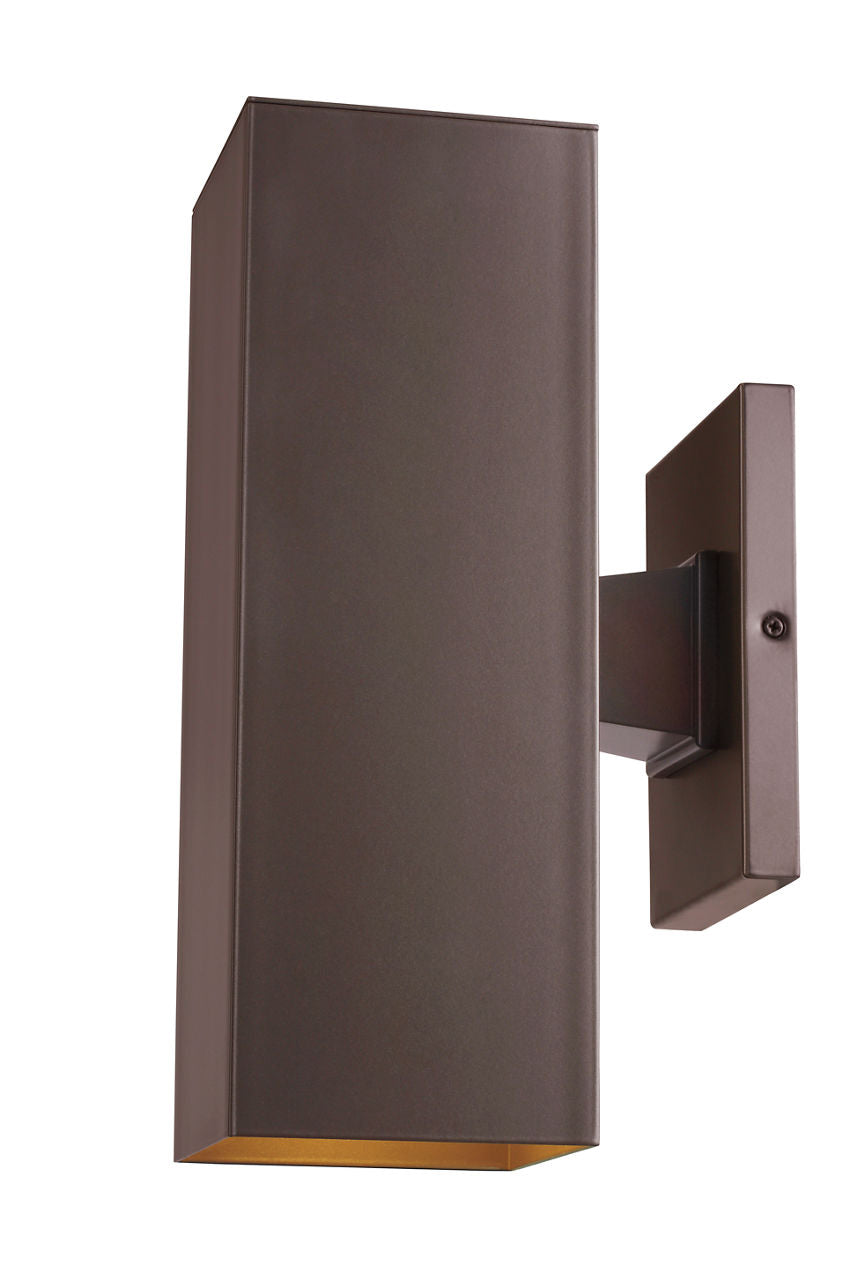 Pohl Medium Two Light Wall Lantern Bronze Bulbs Included